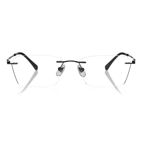 OWNDAYS | AIR Black Rimless Rectangle left side